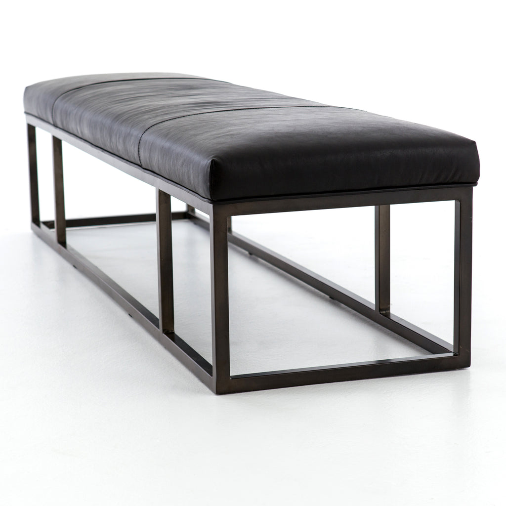 BEAUMONT LEATHER BENCH