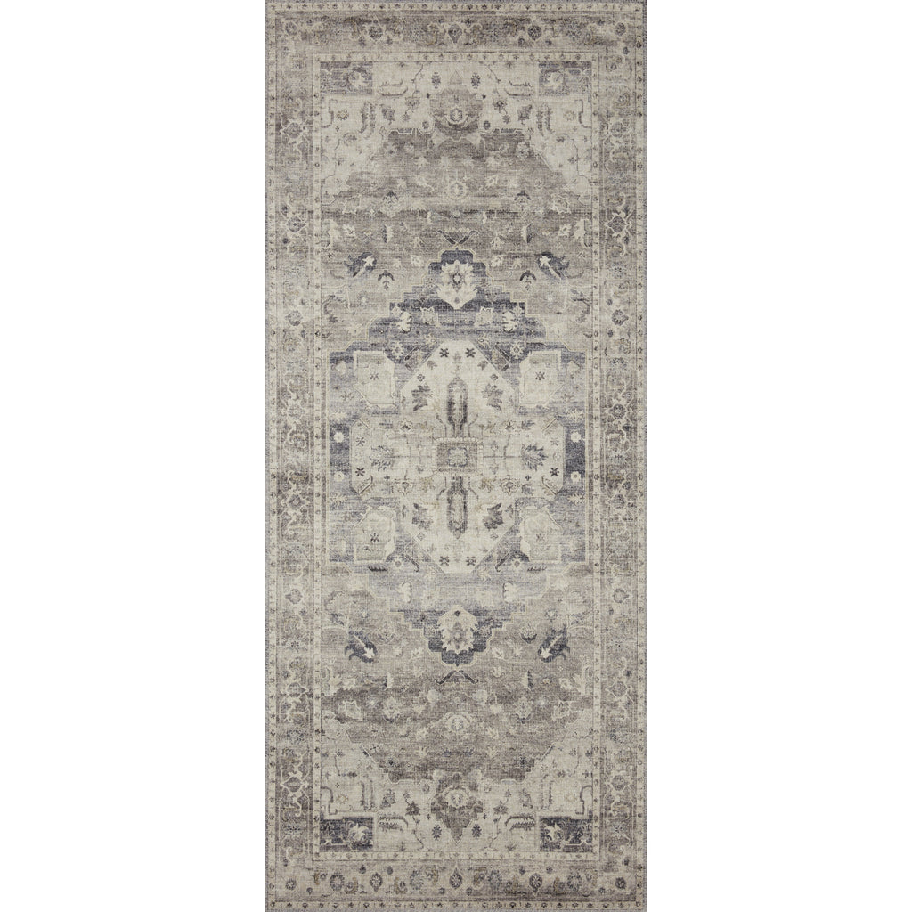 steel and ivory hathaway rug runner