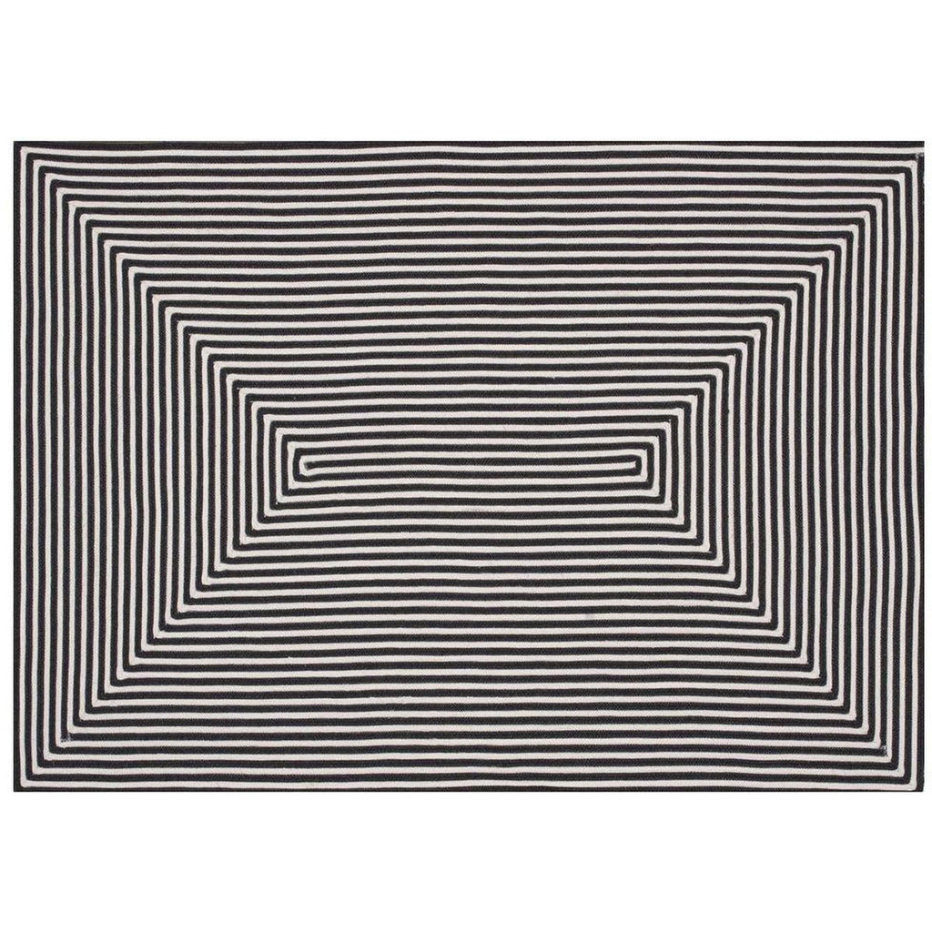 BLACK IN-OUT RUG