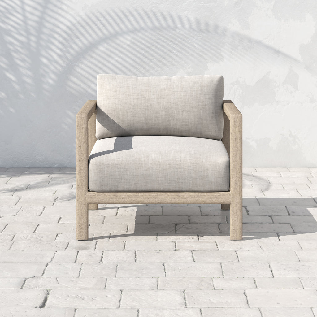 SONOMA OUTDOOR CHAIR, WASHED BROWN