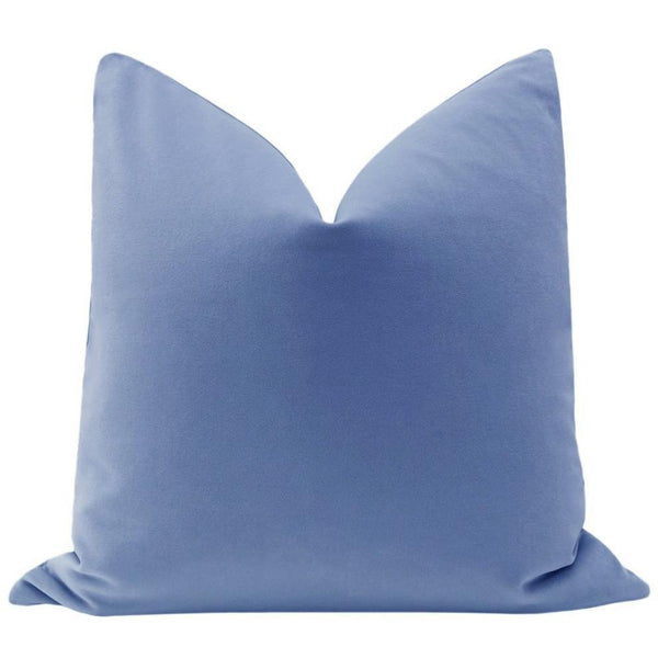 Silver Orchid Shearer Velvet Dark Blue Throw Decorative Pillow - Pillow Covers