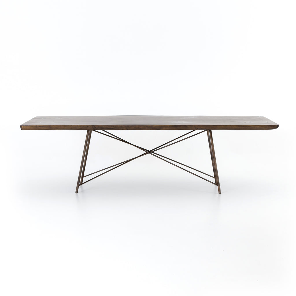 Rocky Dining Table-Bronzed Iron