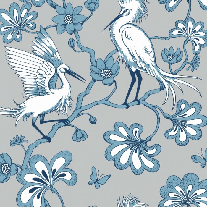 grey/blue egrets wallpaper
