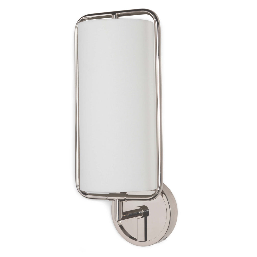 GEO RECTANGLE SCONCE (POLISHED NICKEL)