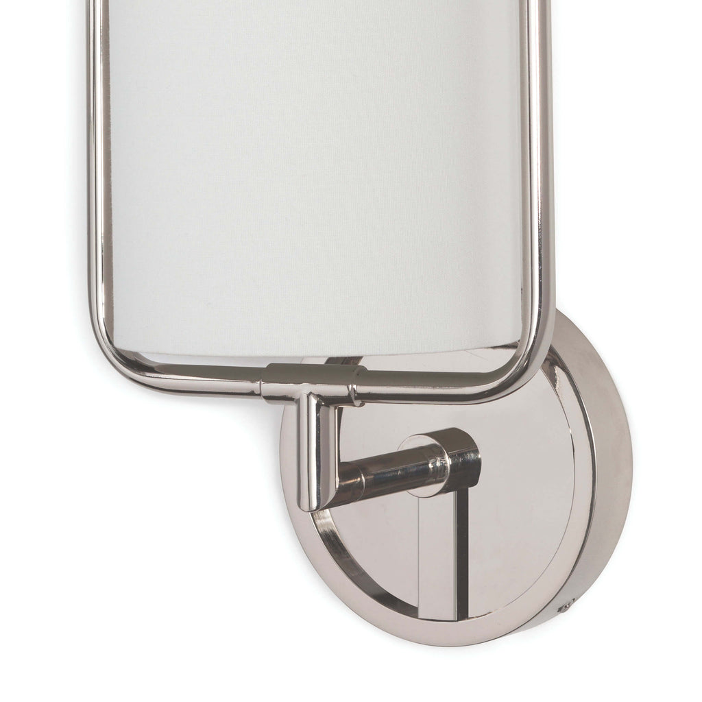 GEO RECTANGLE SCONCE (POLISHED NICKEL)