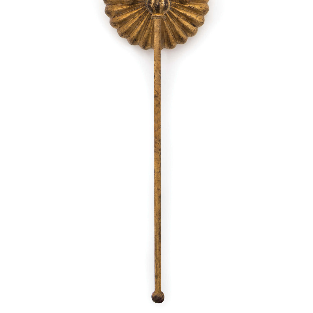CLOVE SCONCE SINGLE (ANTIQUE GOLD LEAF)