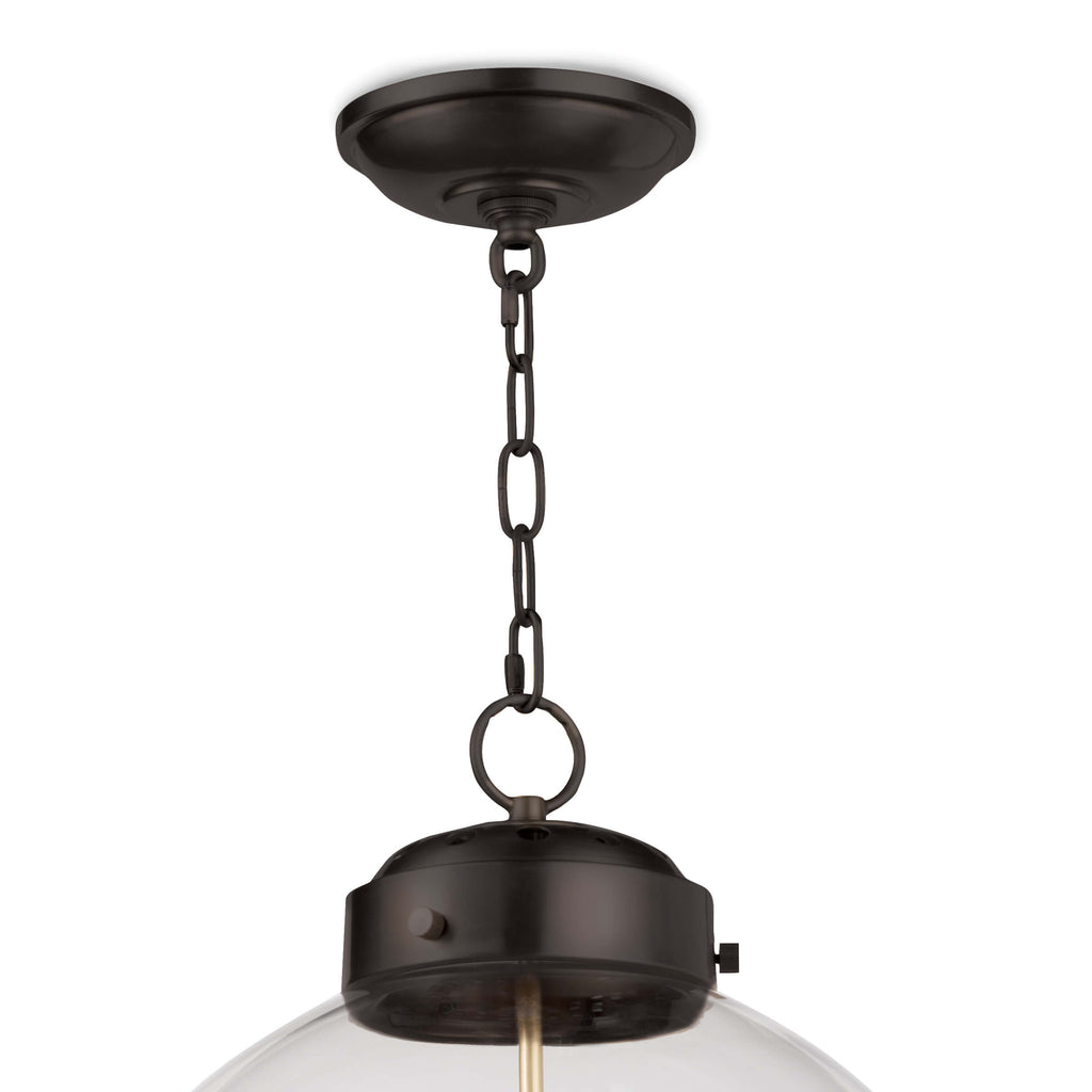 SOUTHERN LIVING GLOBE PENDANT (OIL RUBBED BRONZE AND NATURAL BRASS)