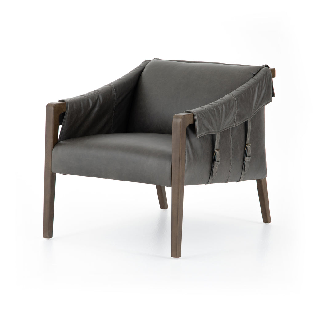 Bauer Leather Chair-Chaps Ebony