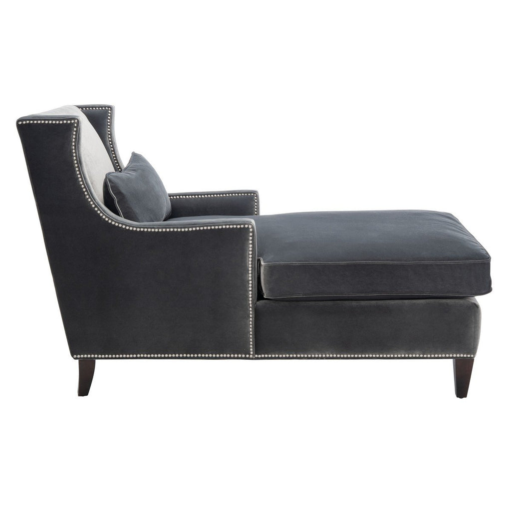 VELVET STUDDED CHAISE