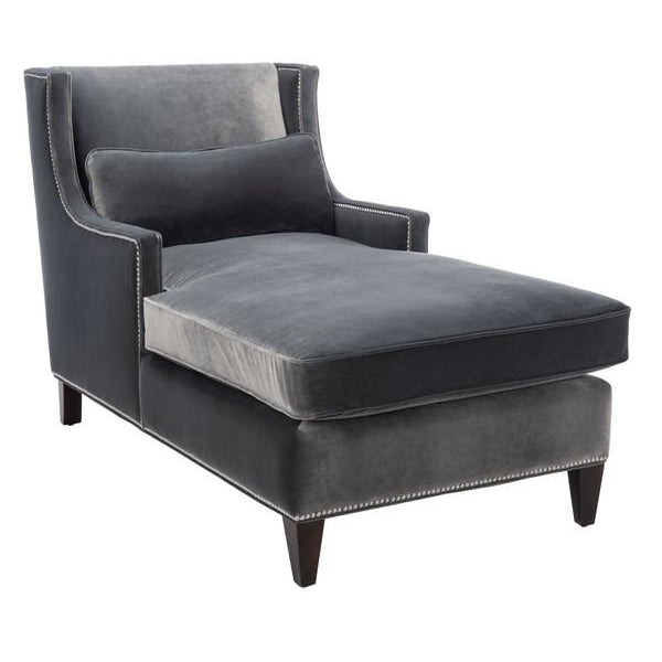 VELVET STUDDED CHAISE