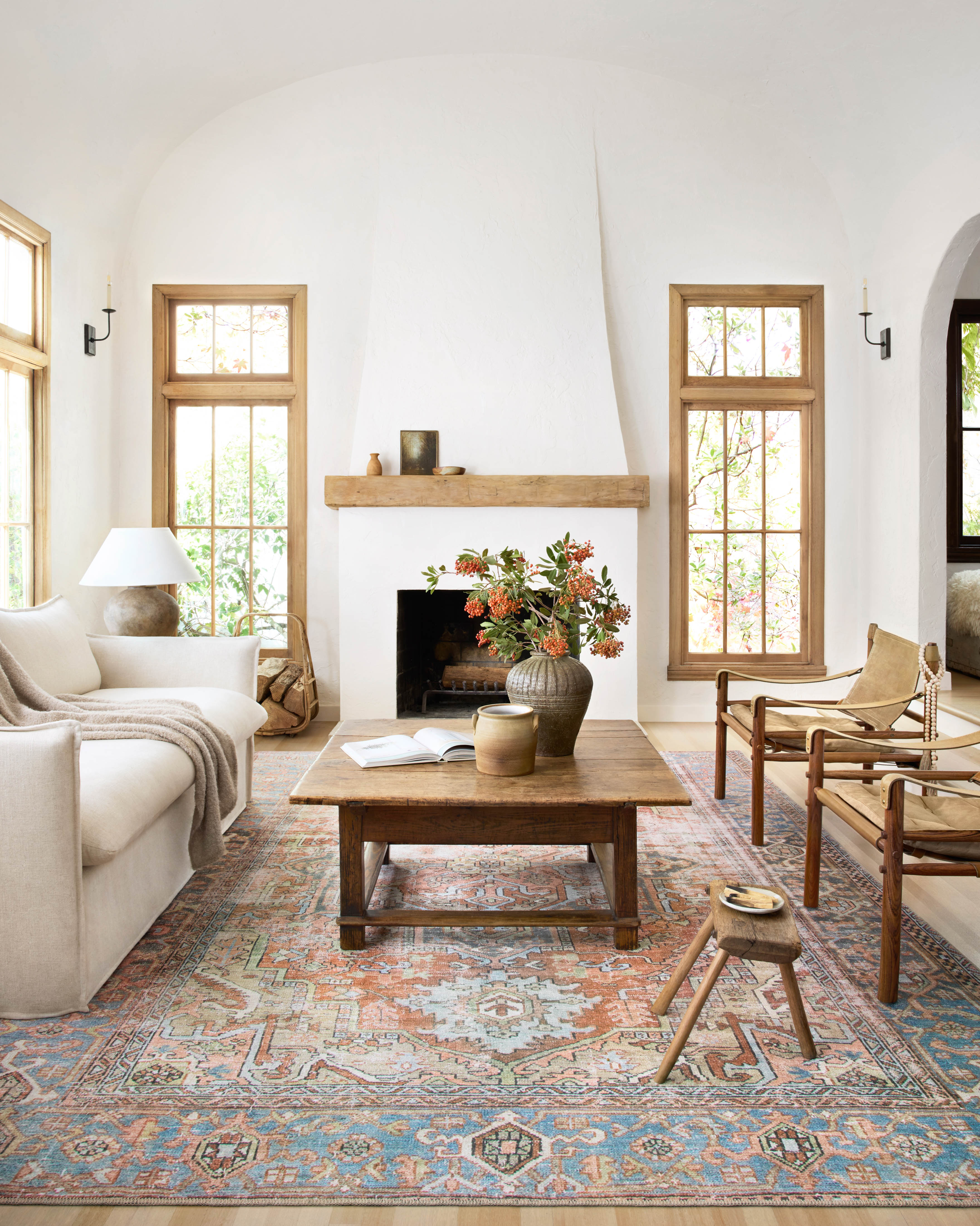 Loren Rug TERRACOTTA / SKY LOREN RUG