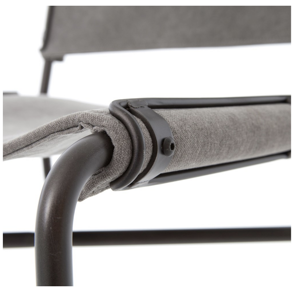 grey canvas bar stool 