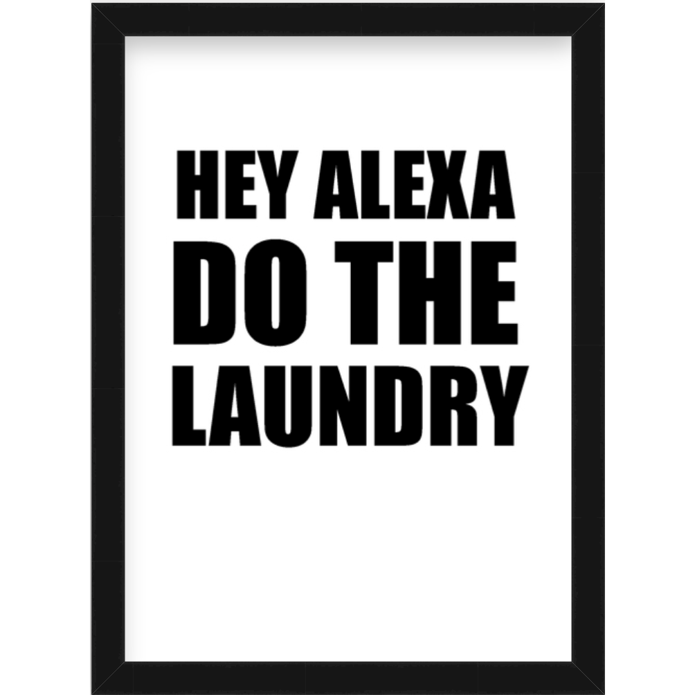 hey alexa do the laundry print 