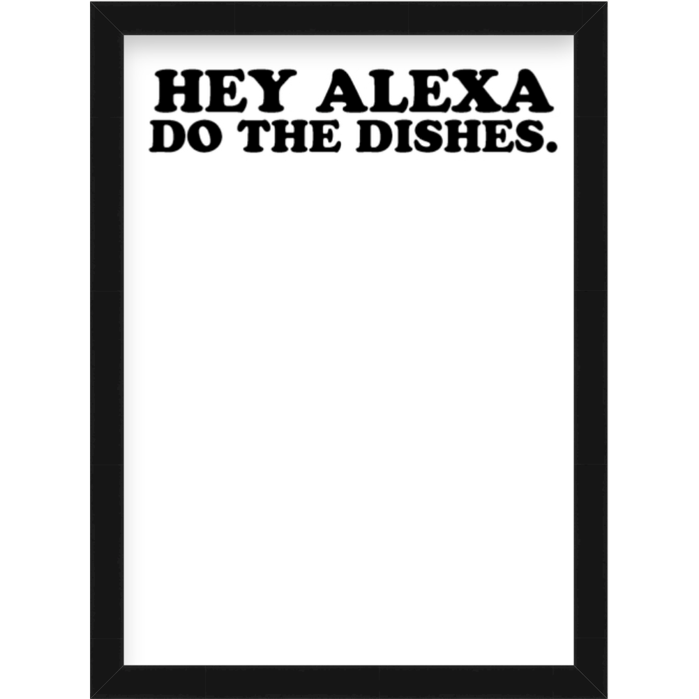HEY ALEXA DO THE DISHES