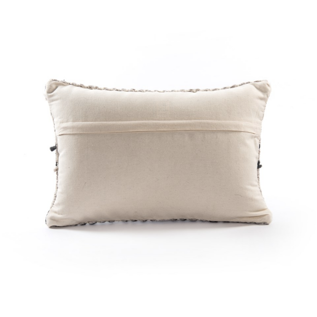 GREY PATTERNED PILLOW - SET OF 2