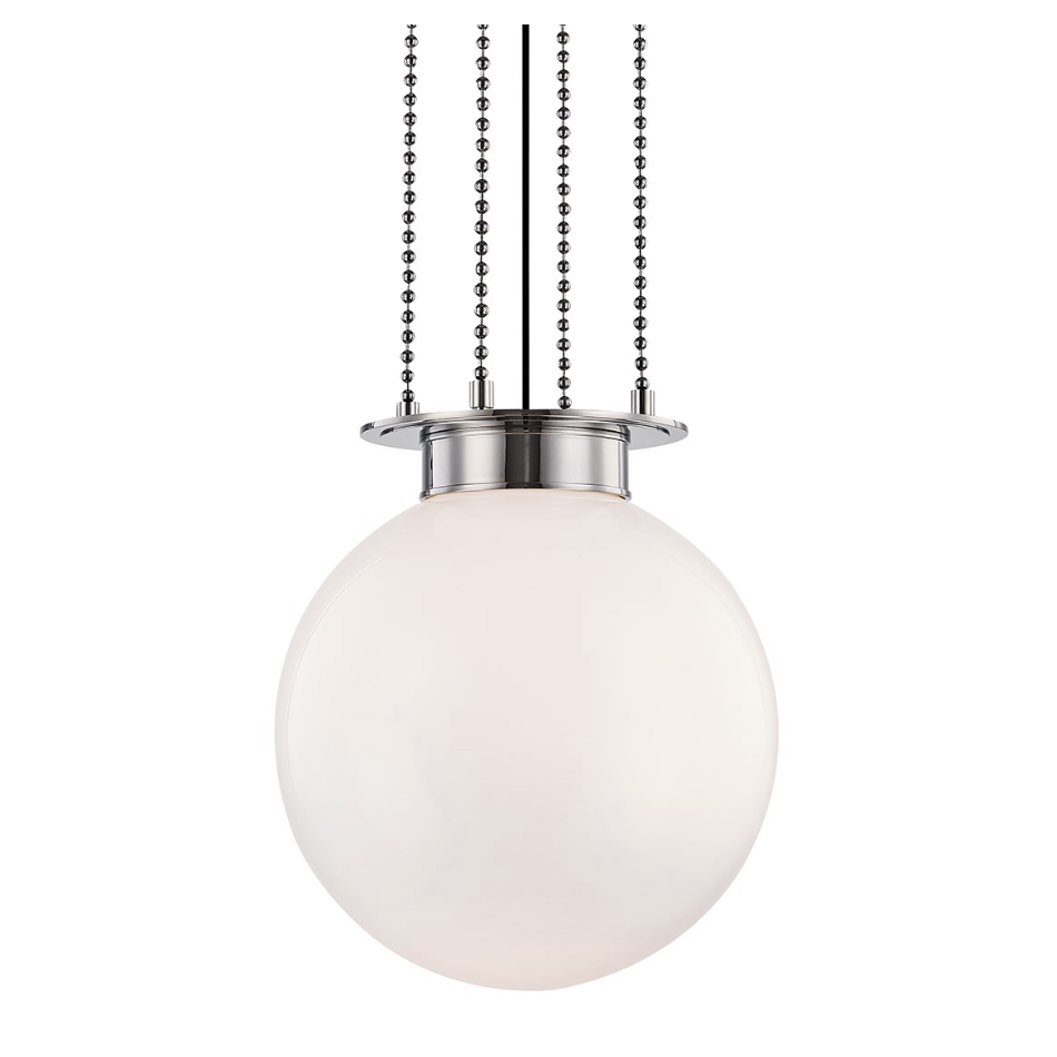gunther large pendant in polished nickel