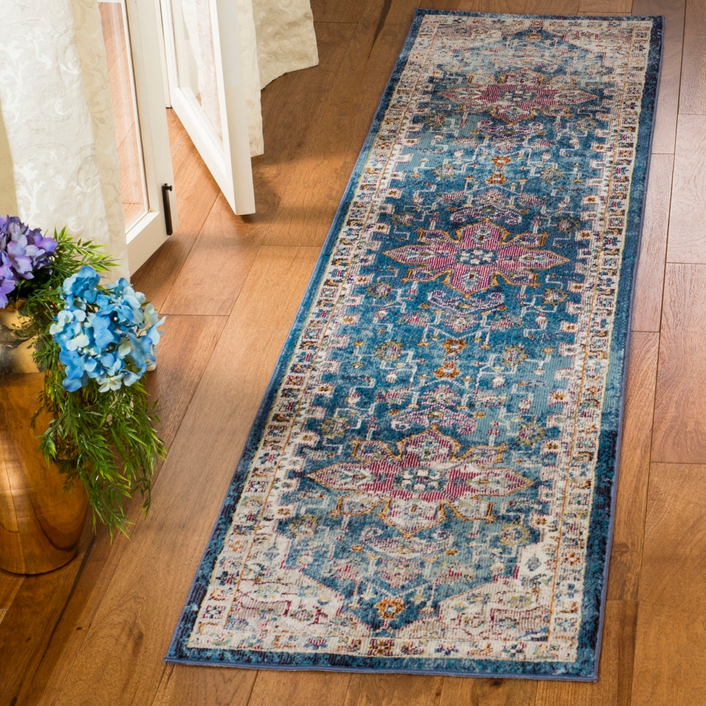 BLUE/ CREME ARIA RUG