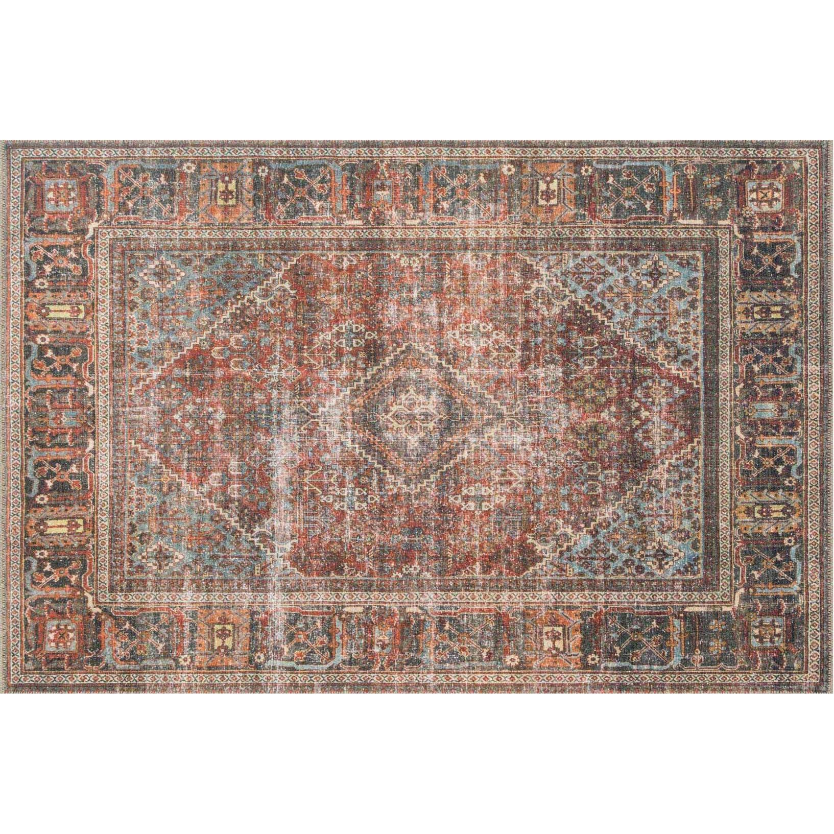Loren Rug BRICK/ MIDNIGHT LOREN RUG