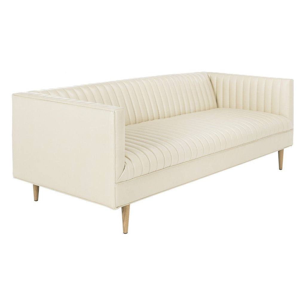 light beige leather couch