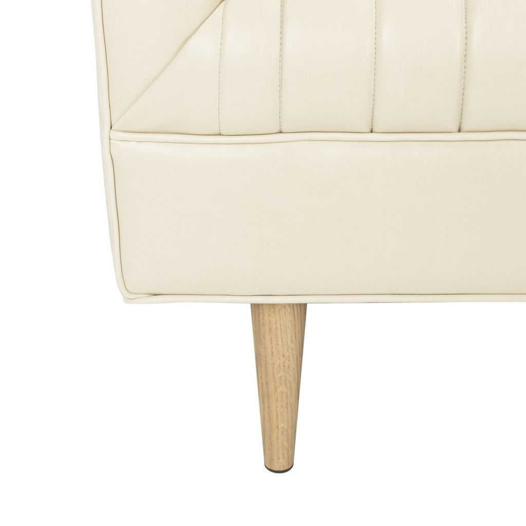 light beige leather couch legs
