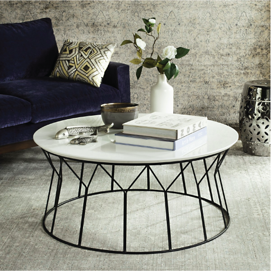 deion coffee table in living room