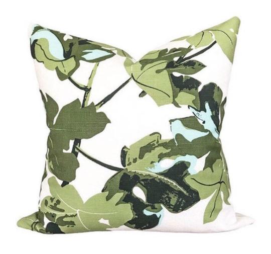 fiddle leaf fig fabric PETER DUNHAM OUTDOOR PILLOW FIG LEAF