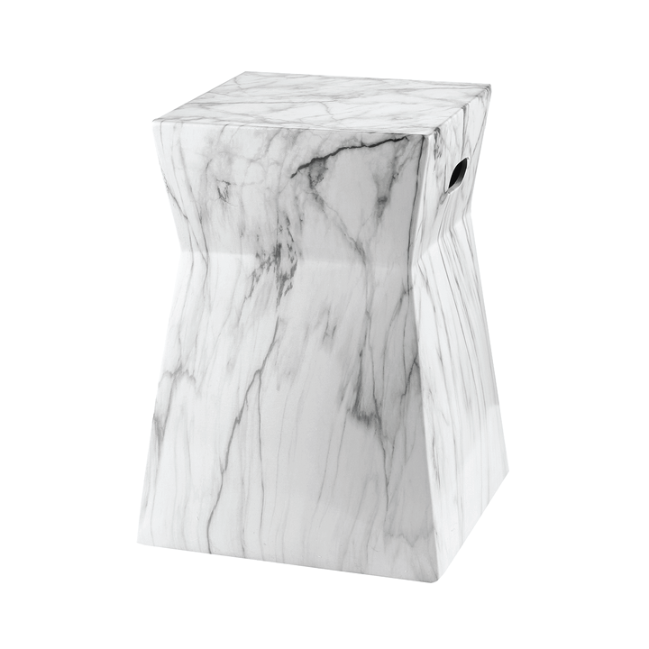 artesia marble garden stool
