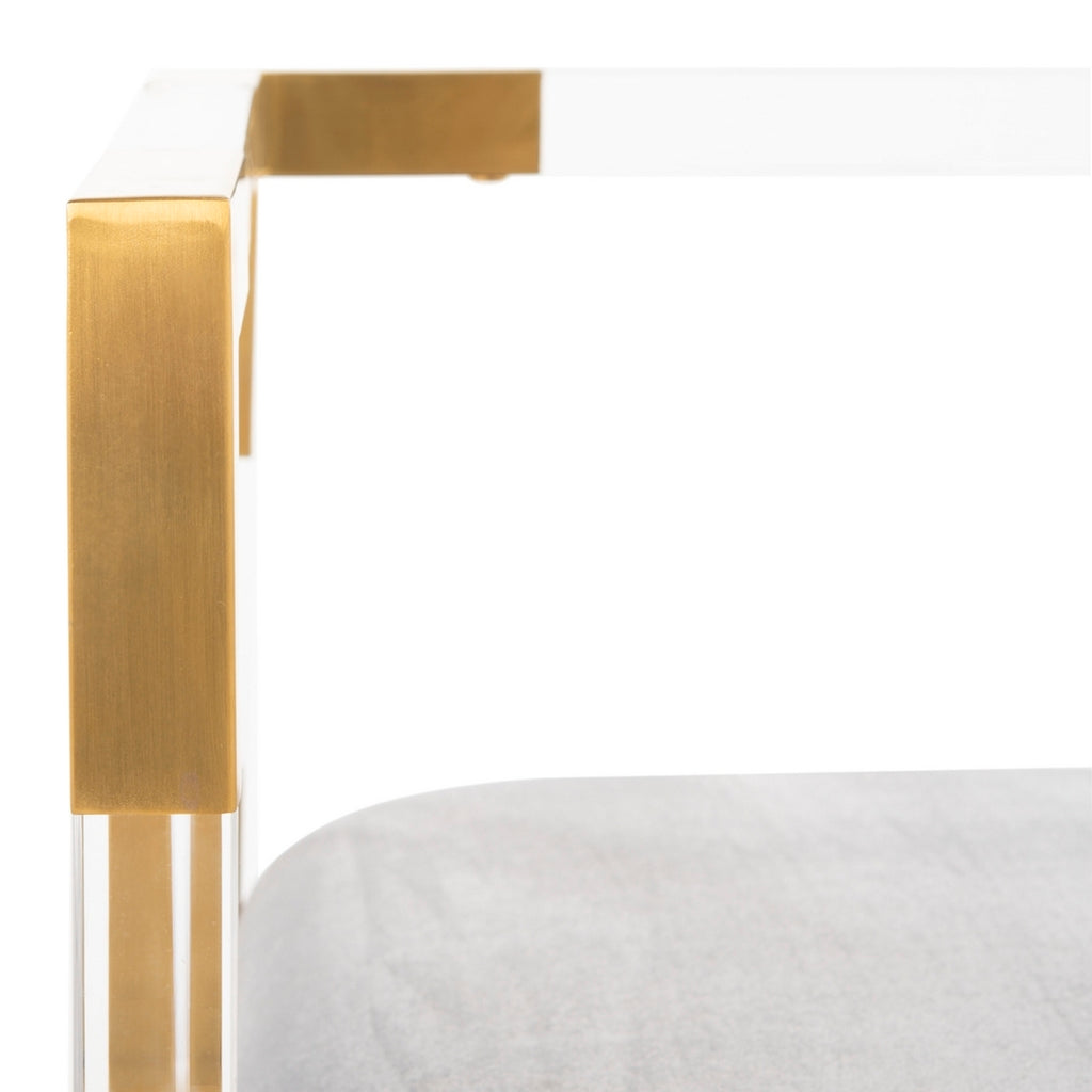 ANASTASIA GOLD ACRYLIC BENCH